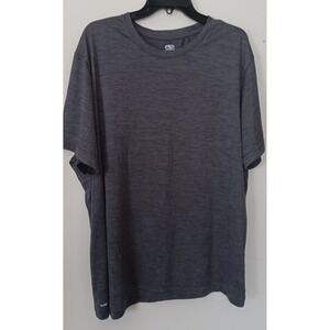 Athletic Works Dri Works Men 2XL‎ Dark Gray Heathered T-Shirt Sporty Golf READ